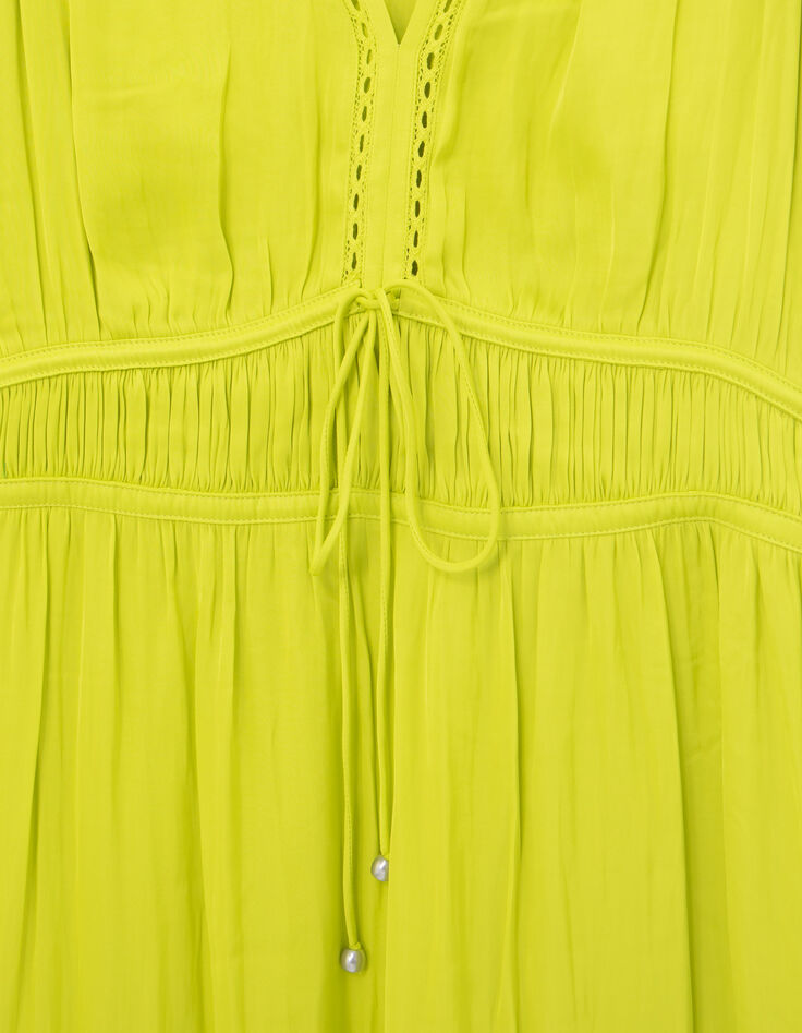 Anisgr&uuml;nes Damenkleid mit Knitteroptik-7