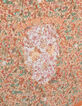 Quadratischer, orangefarbener M&auml;dchenschal mit Blumenprint-5