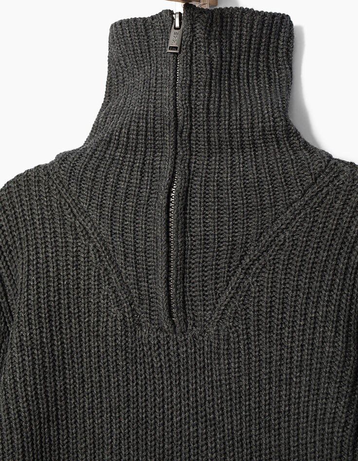 Pull camionneur gris garçon -6