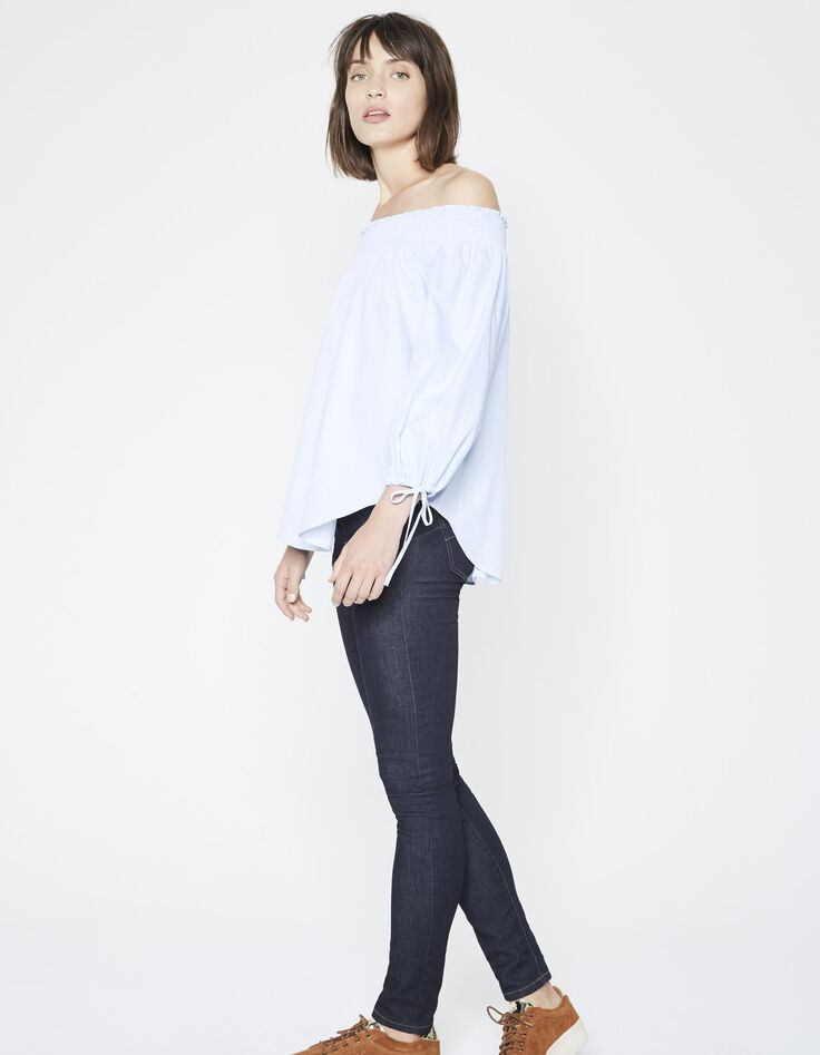 Blouse épaule dénudées femme-5