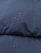 Recycled metallic navy quilted jacket for boys-7