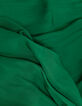 Robe vert pré froissée clous à la taille Femme-10