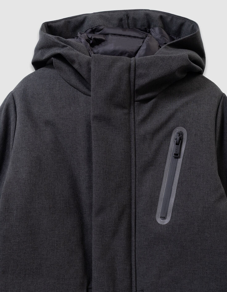 Parka gris interior acolchado niño-5