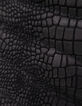 Bolso THE 1. de cuero repujado negro efecto cocodrilo Talla L-7