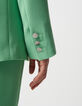 Grüne Anzugjacke aus recyceltem Polyester für Damen-7