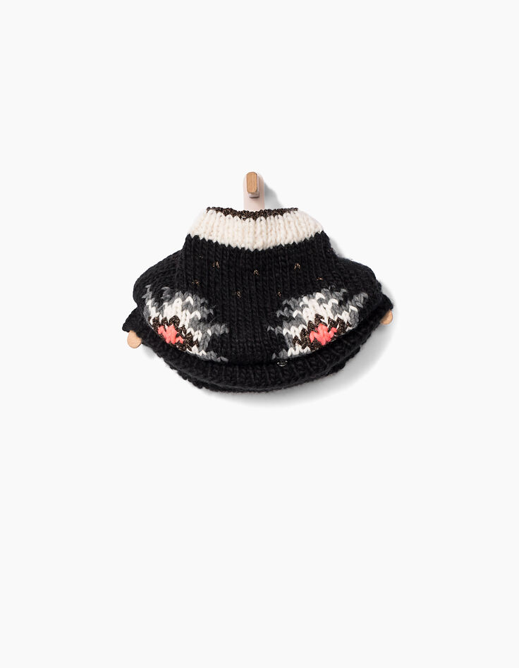 Girls' black snood-2