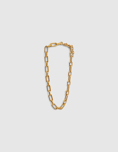Collier doré en grosse maille femme - IKKS