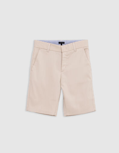 Bermuda de costume cérémonie beige garçon - IKKS