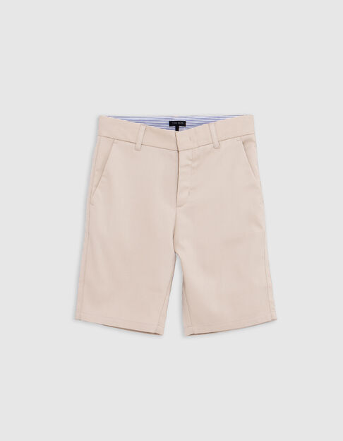 Bermuda de costume cérémonie beige garçon - IKKS