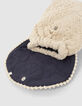 Sac à dos blanc cassé tricotage fantaisie bébé fille-5