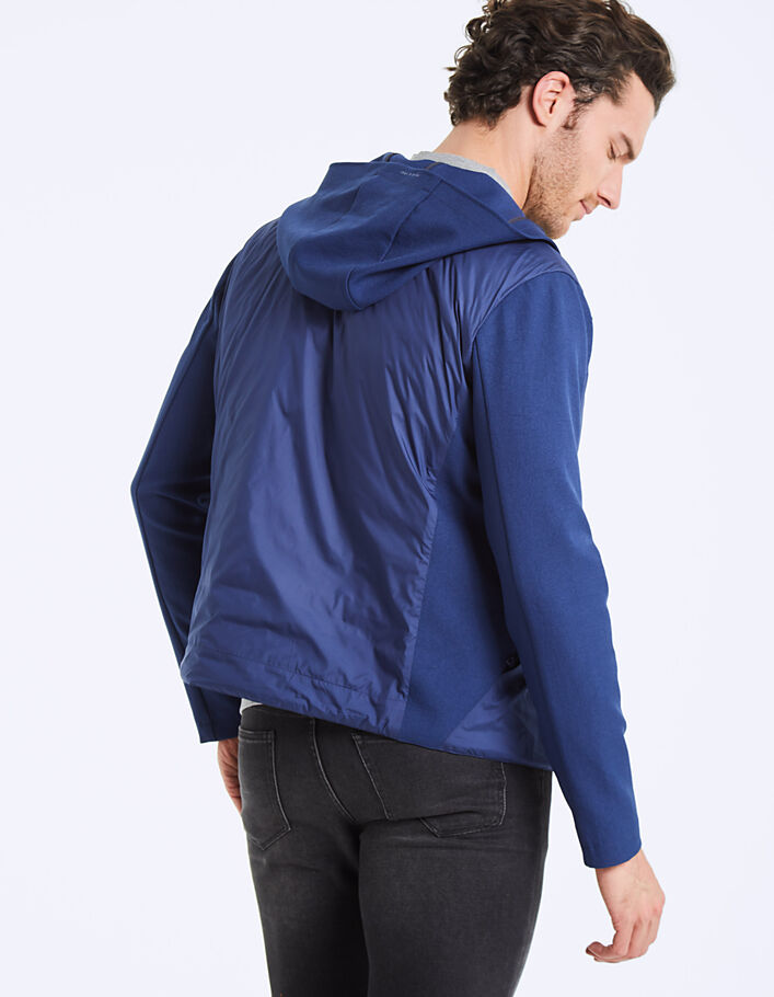 Ultra Light Warmth vest-jasje twee materialen met kap - IKKS