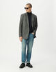Grijze blazer ruitmotief Heren-5