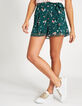 I.Code emerald tachist print minimalist background shorts-3