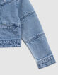 Blauw jeansjasje maxi-borduursel rug meisjes-6