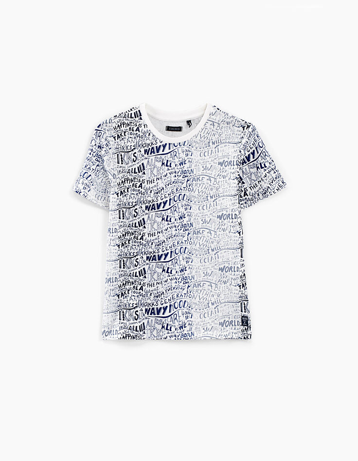 Boys' off-white all-over letters T-shirt-3 Boys' off-white all-over letters T-shirt-3