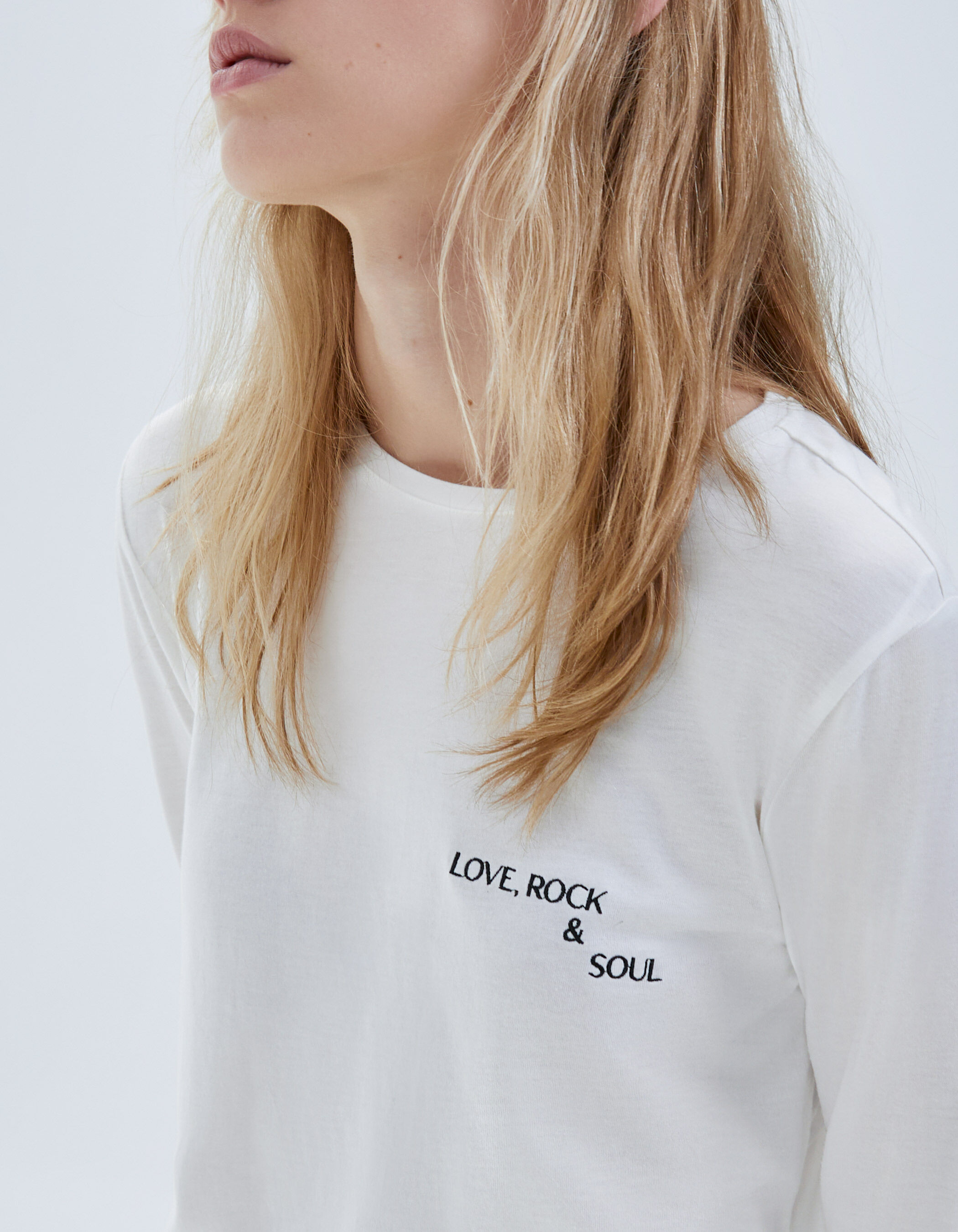 Camiseta blanca discount mujer con mensaje