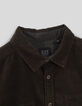 Boys’ khaki needlecord shirt-2