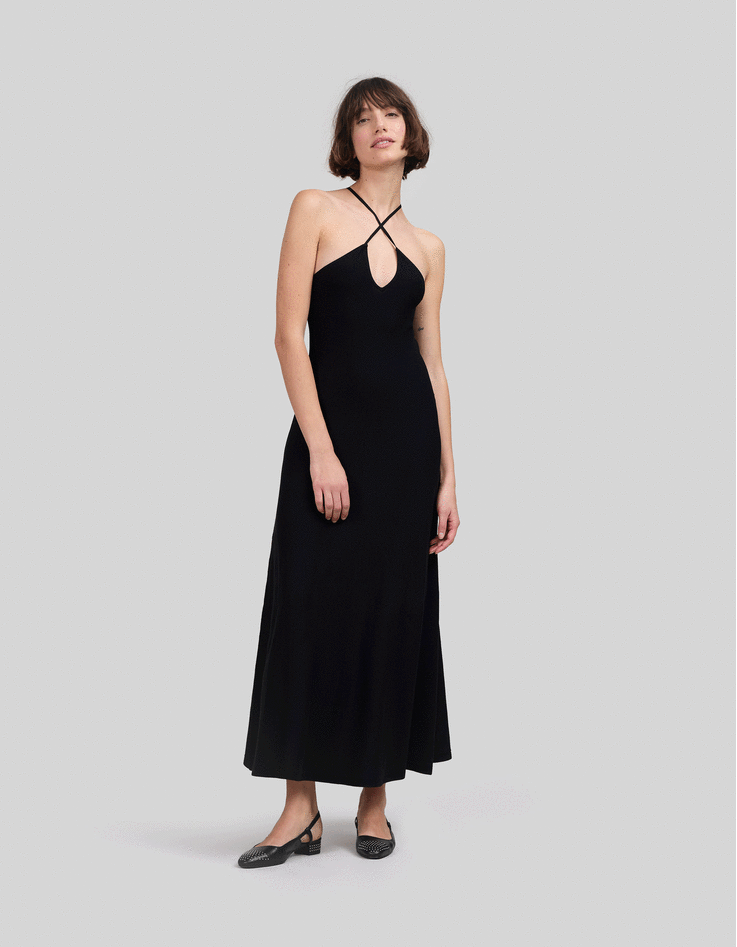Ikks robe longue noire clearance