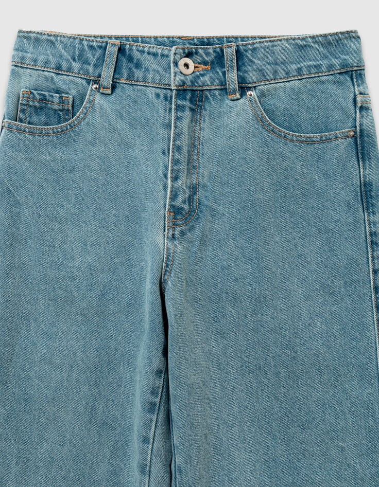 Straight blue jeans for girl-2