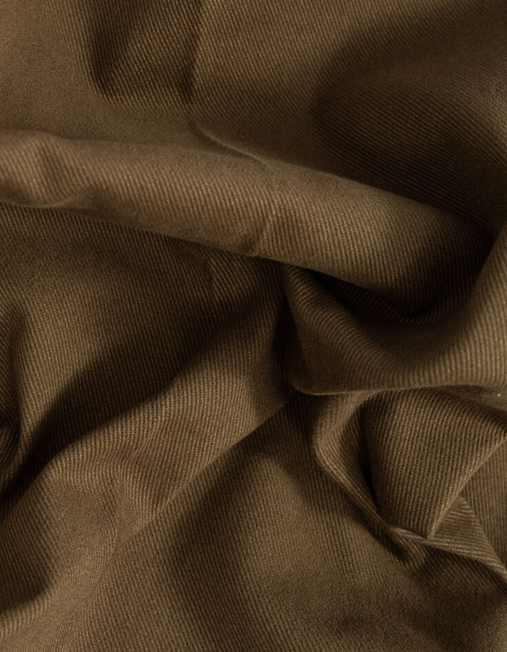 Women’s khaki gabardine wide-leg trousers-6 Women’s khaki gabardine wide-leg trousers-6