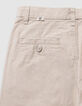 Pantalon chino beige forme loose garçon-6
