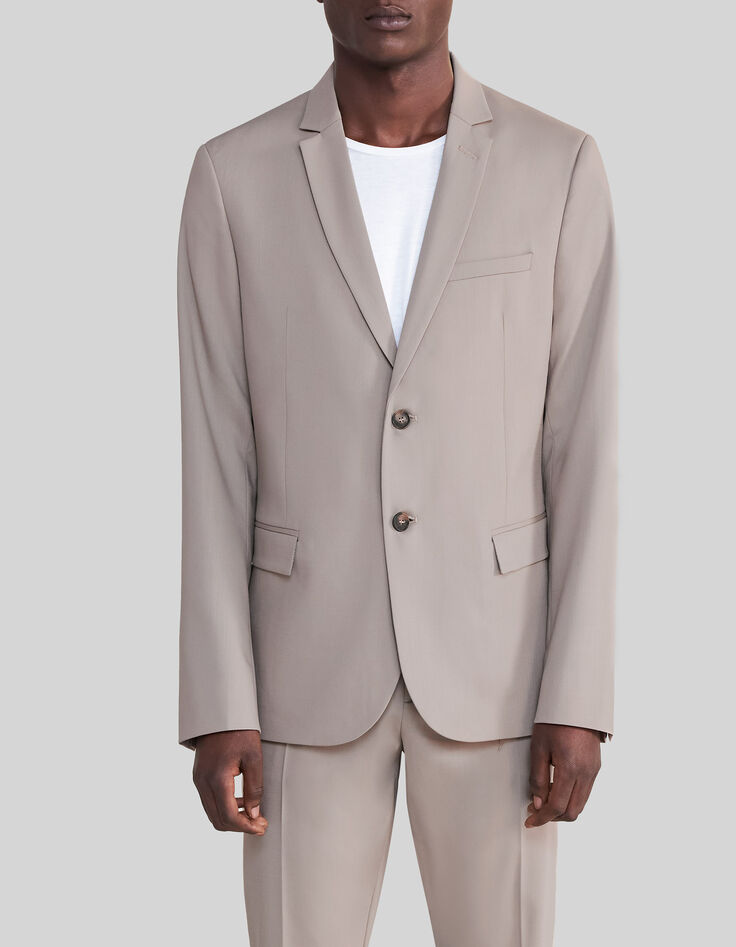 Men’s beige TRAVEL SUIT suit jacket-2