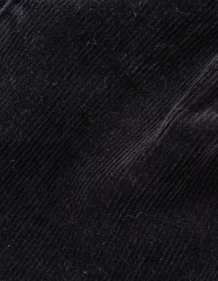 Short noir velours côtelé noeud-ceinture fille-6 Short noir velours côtelé noeud-ceinture fille-6