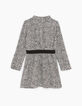 Robe blanc cassé imprimé léopard fille -4