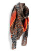 Fular caqui estampado camuflaje y leopardo mujer-6