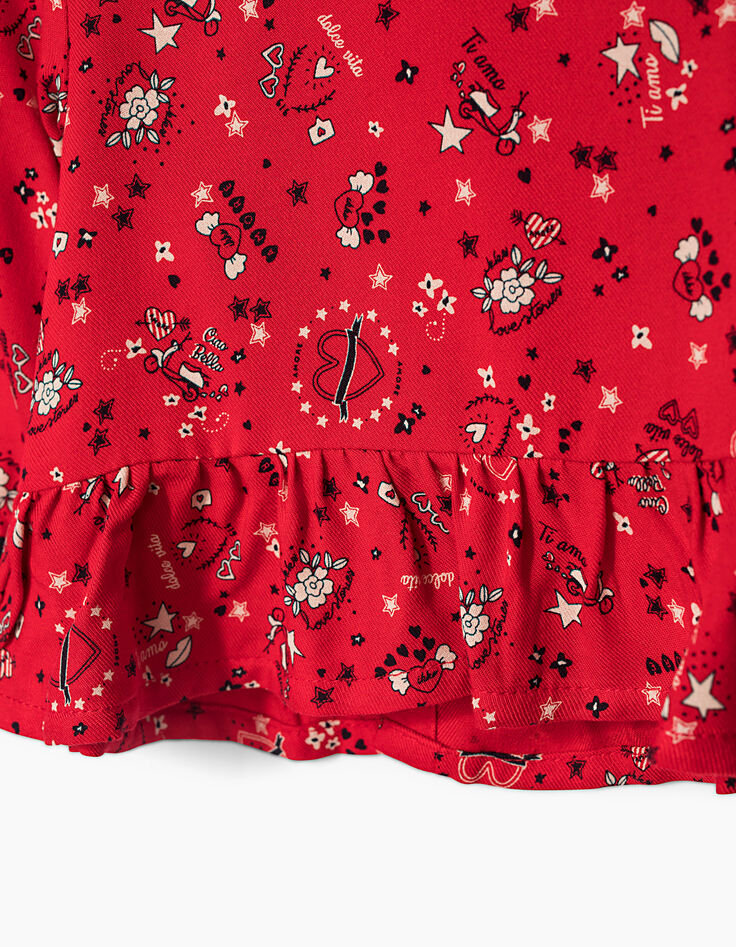 Blusa roja bebé niña-3 Blusa roja bebé niña-3