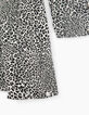 Robe blanc cassé imprimé léopard fille -5