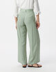 Pantalon fluide vert LENZING&trade; ECOVERO&trade; ethnique Femme-3