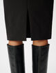 Jupe crayon noire Femme-5