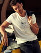 Men’s off-white T-shirt with skull drawing-1