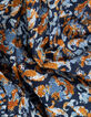 Robe bleue imprim&eacute; fleurs baroques I.Code-9