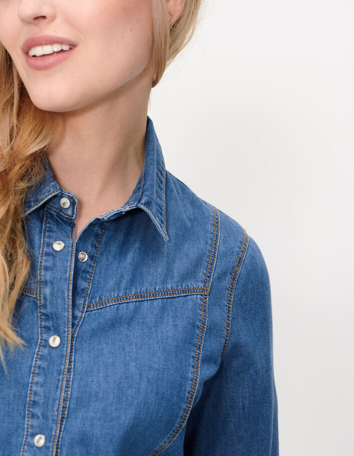 I.Code authentic pressstud denim dress