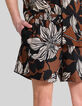 Bañador short chocolate reciclado maxi flores hombre-4