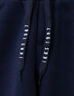 Boys’ navy joggers with letter drawstring-7
