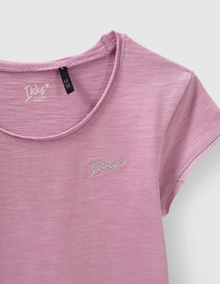 Lichtpaars Essential T-shirt geborduurd IKKS meisjes - IKKS
