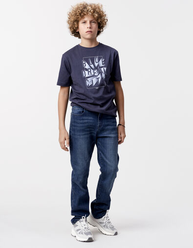 Jean DROIT bleu foncé Waterless garçon - IKKS