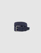 Ceinture bleue tressée Homme-1