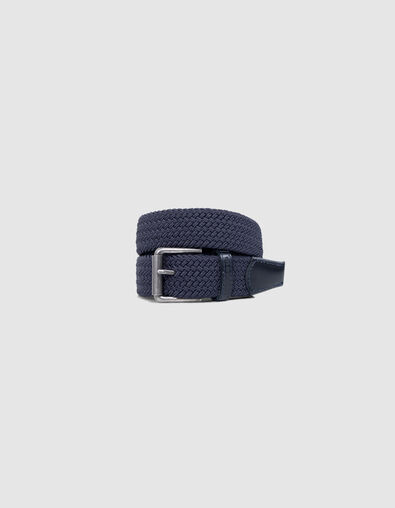 Ceinture bleue tressée Homme - IKKS
