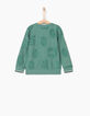 Boys’ emerald basketball and lion sweatshirt -3