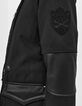 Parka mi-longue surpiquée twill coloris noir capuche femme-3