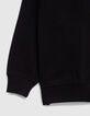 Girls’ black hoodie with white embroidered SMILEYWORLD image-4