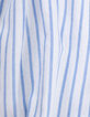 Blouse rayures bleues col dentelle et basque fille-8