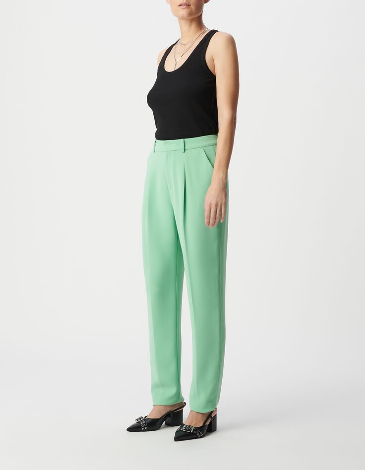 Gr&uuml;ne Anzughose aus recyceltem Polyester f&uuml;r Damen-2