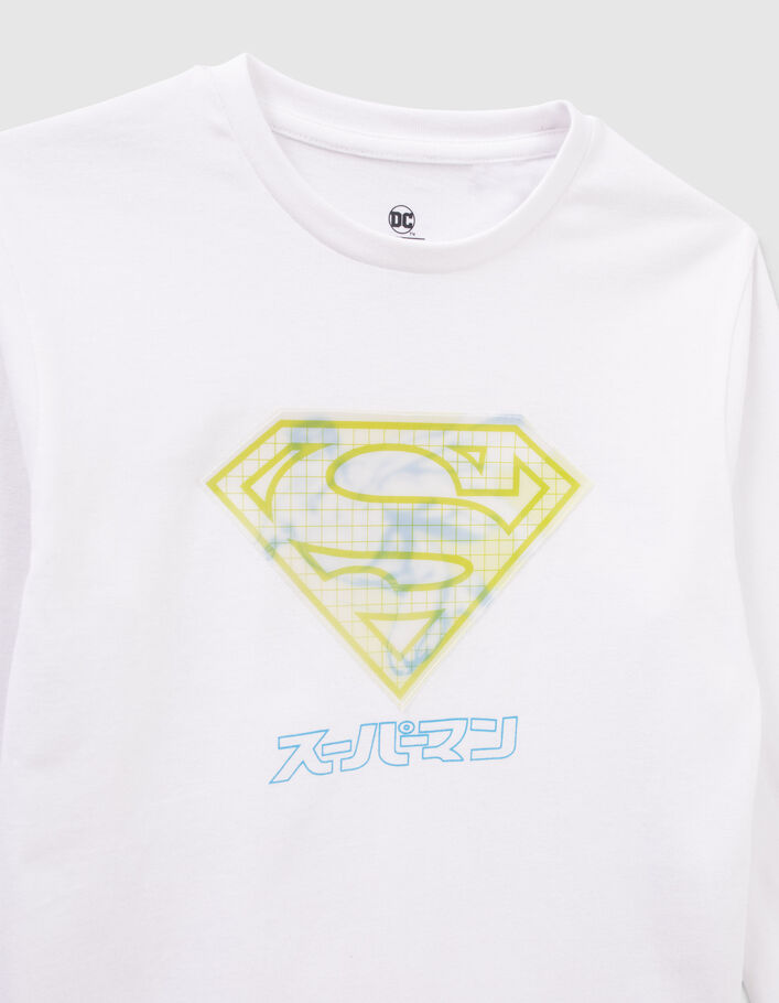 Weißes Lentikular-Jungenshirt SUPERMAN-5