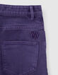 Vaqueros wide leg violetas reciclados niña-7