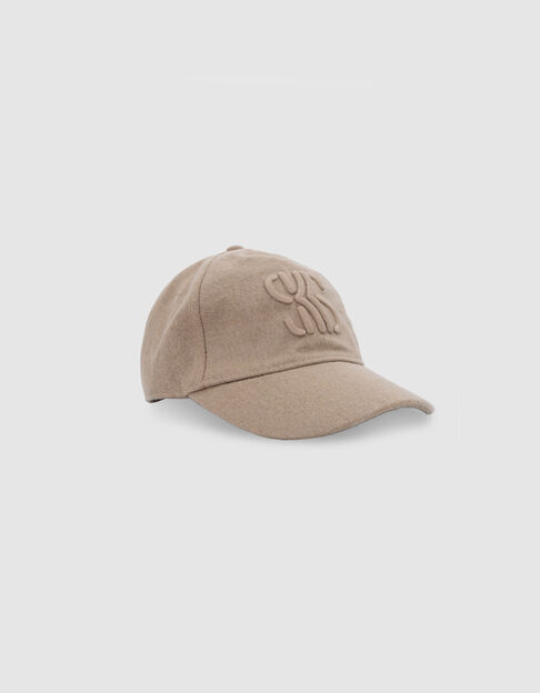Beige pet met geborduurd monogram, meisje - IKKS